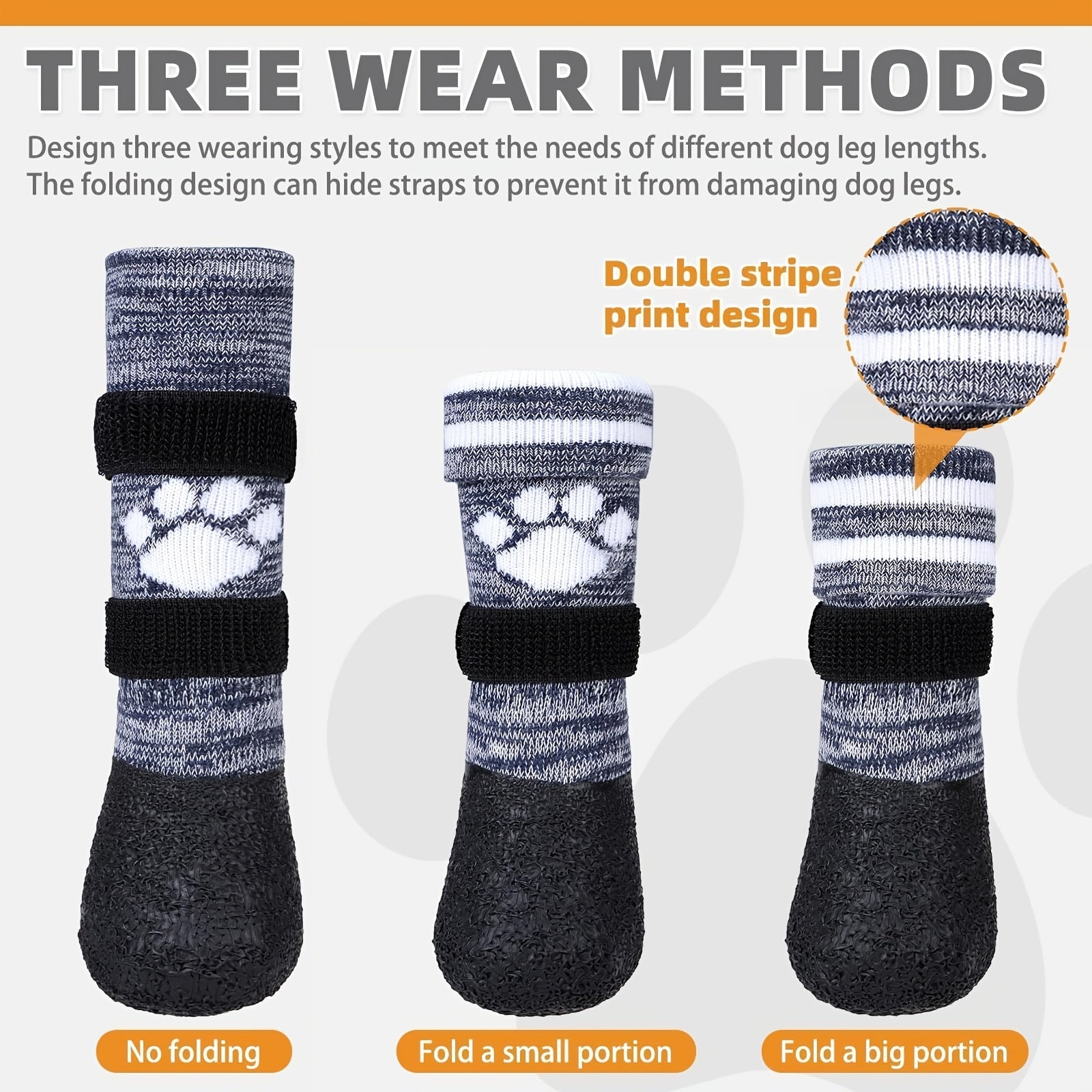 Waterproof Gel Socks for Dogs Non-Slip Paw Protectors Ideal for Hardwood Floors Suitable for Small Medium And Large Breeds