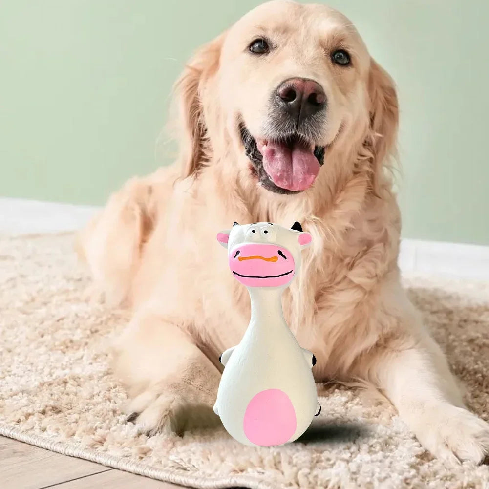 4pcs Cute Latex Dog Chew Toys Set Interactive Squeaky Teeth Cleaning Toys for Puppies Eco-Friendly Durable Pet Supplies