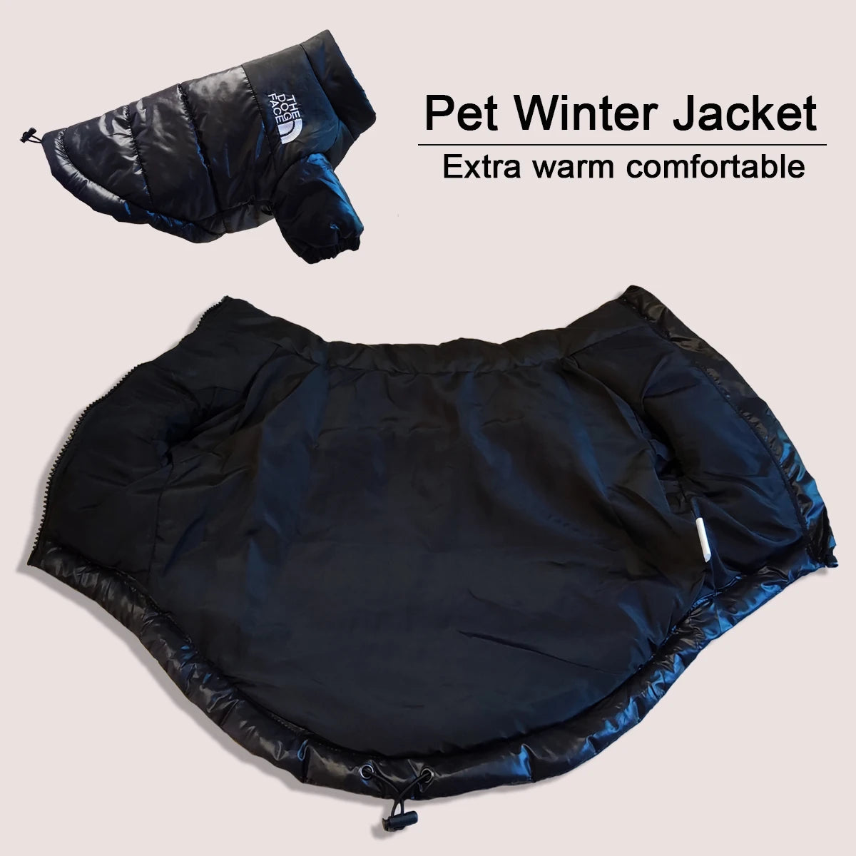 Warm Windproof Reflective Dog Jacket for Small Medium Dogs Winter Pet Outfit French Bulldog Puppy Chihuahua Polyester Coat