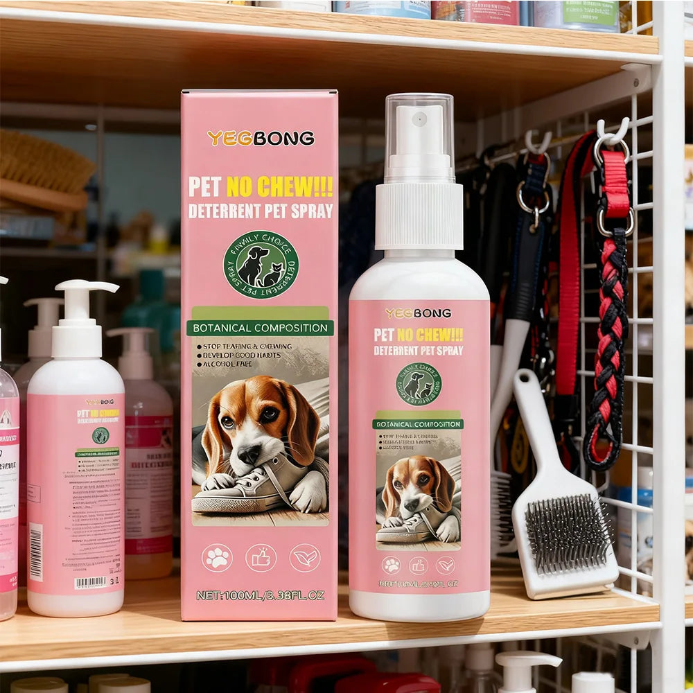 Pet Anti-Chewing Spray for Cats Dog Deterrent Behavior Correction Furniture Protector Anxiety Relief Relaxing Agent