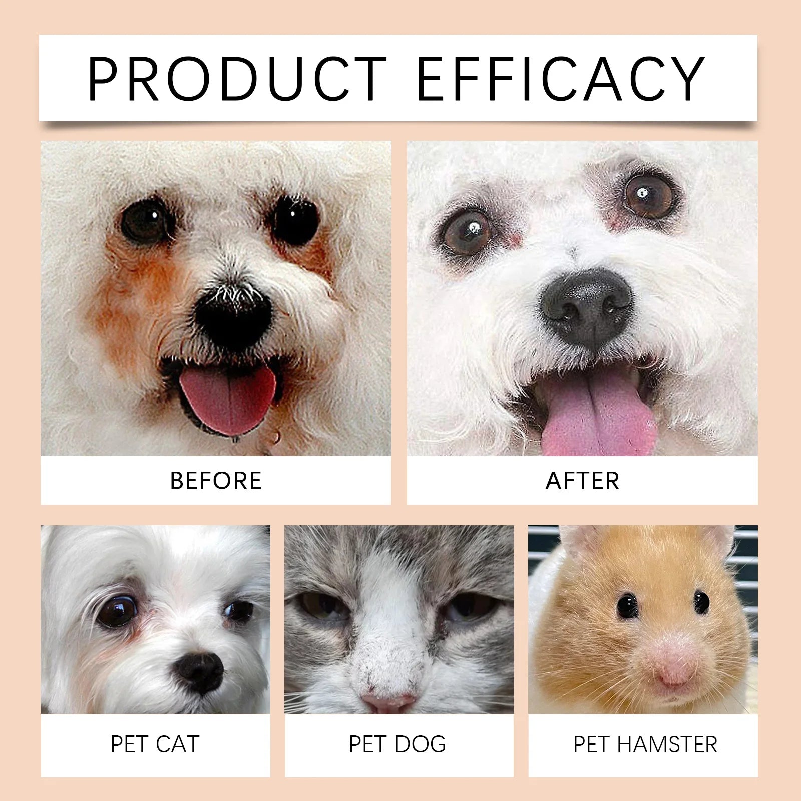 YEGBONG Pet Tear Stain Remover Balm for Dogs 30g Eye Cleaning Cream Reduces Tear Marks Prevents Pigmentation Dries Eyes