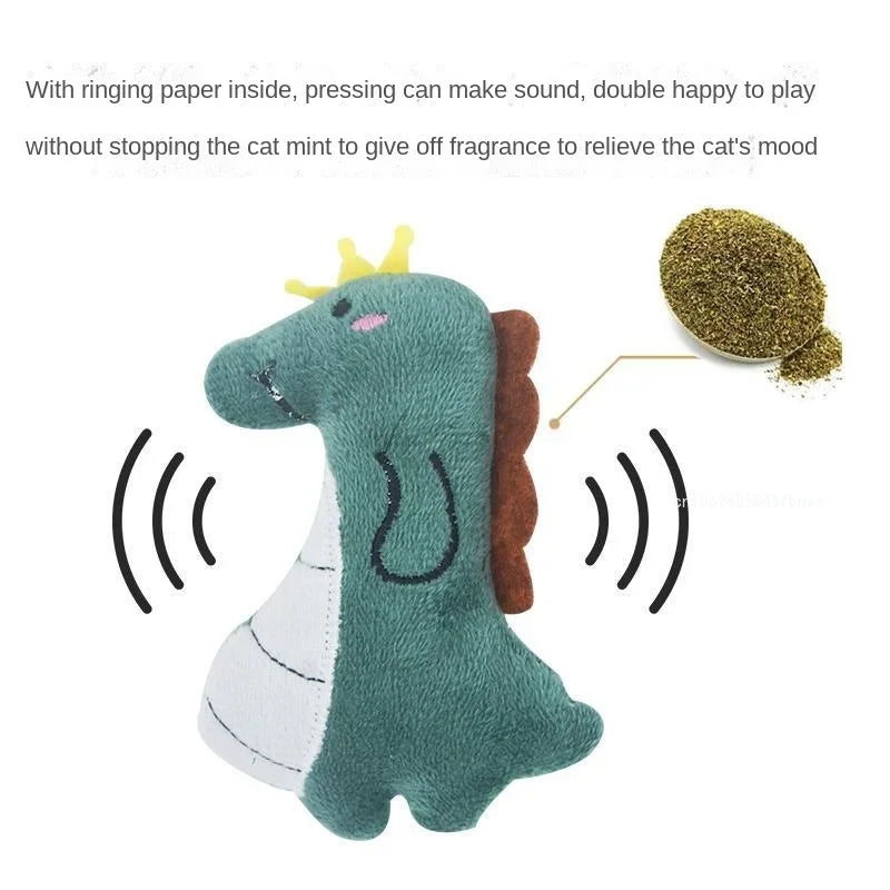 Cute Catnip Thumb Pillow Toy for Kittens And Puppies Dental Care Plush Cat Toy Pet Accessories Teeth Grinding Relief Cat Supplies