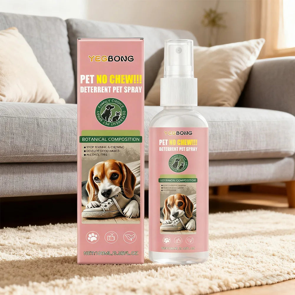 Pet Anti-Chewing Spray for Cats Dog Deterrent Behavior Correction Furniture Protector Anxiety Relief Relaxing Agent