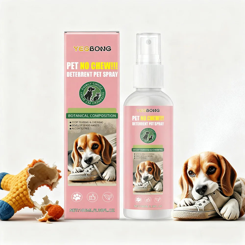 Pet Anti-Chewing Spray for Cats Dog Deterrent Behavior Correction Furniture Protector Anxiety Relief Relaxing Agent