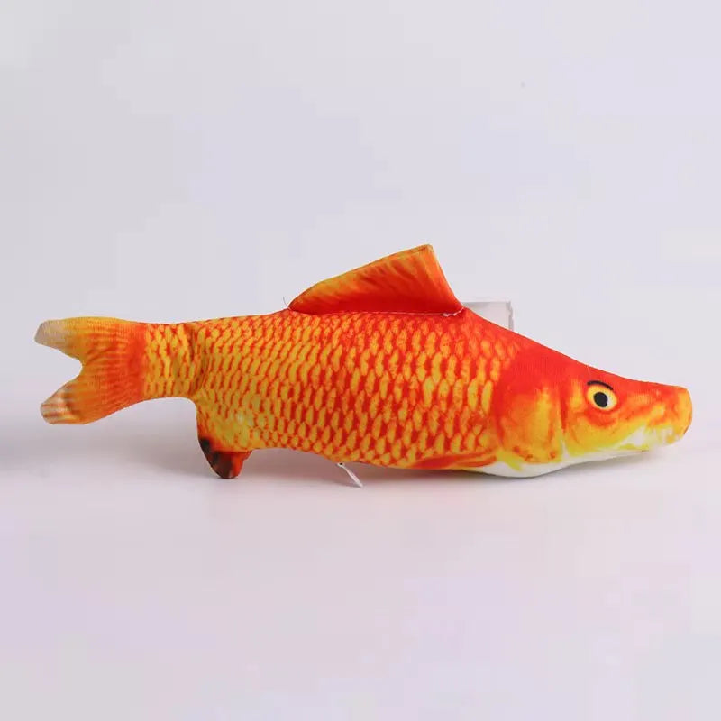 3D Simulation Cat Toy Soft Plush Fish Interactive Chewing Fake Cat Fish with Catnip Anti-Bite Pet Supplies for Cats in 20/30/40 Sizes