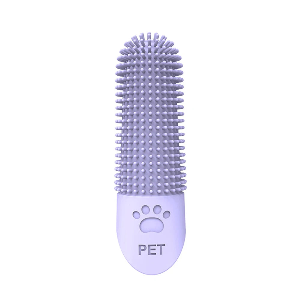 Pet Silicone Teeth Cleaning Fingertips for Cats And Dogs Tartar And Stone Remover Universal Dog Toothbrushes Soft Silicone