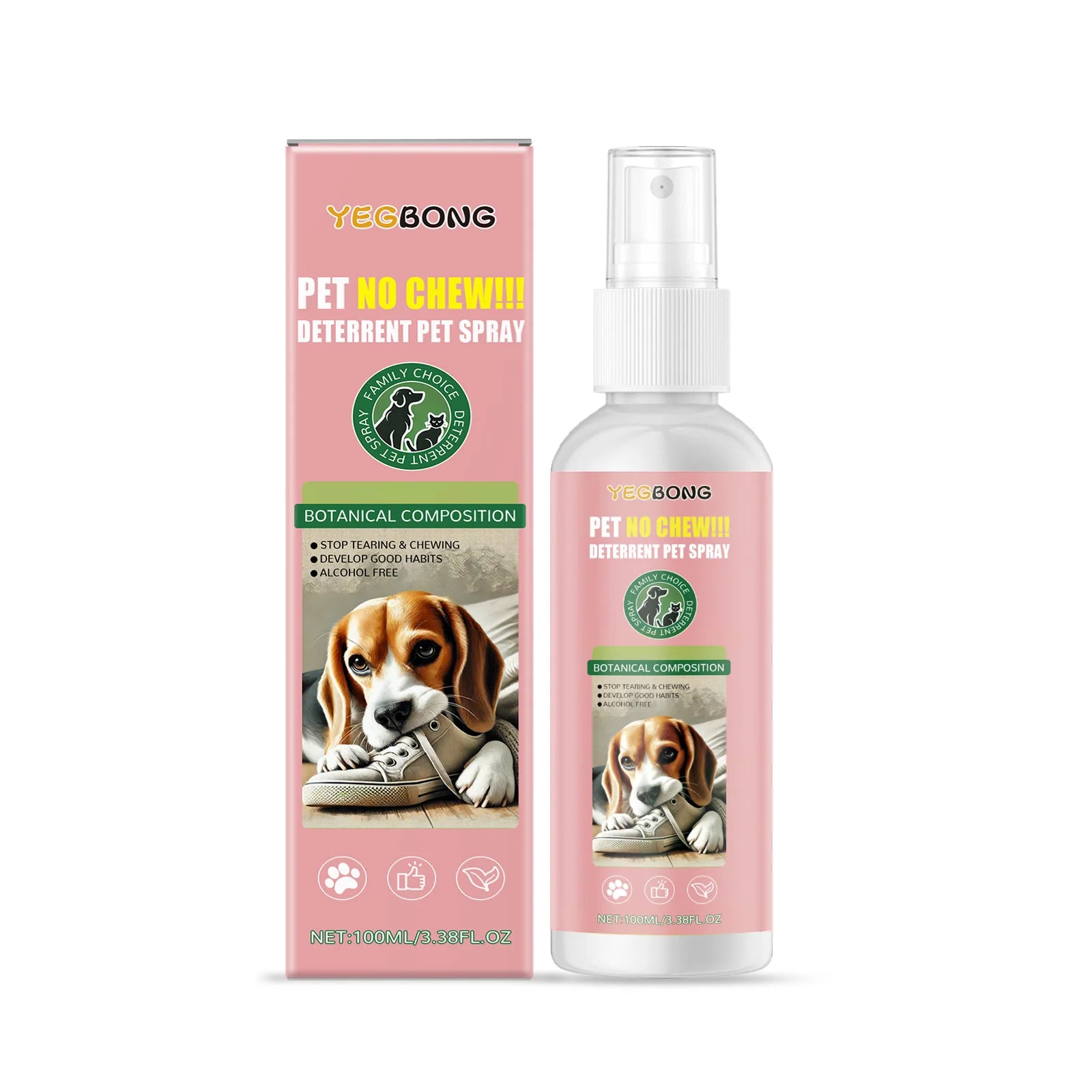 Pet Anti-Chewing Spray for Cats Dog Deterrent Behavior Correction Furniture Protector Anxiety Relief Relaxing Agent