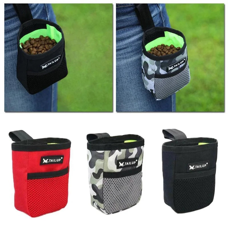 Large Capacity Portable Dog Snack Bag Outdoor Training Waist Bag with Strong Wear Resistance Durable Pet Supplies for Puppies