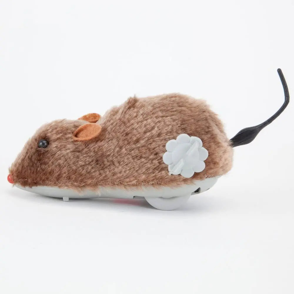 1PC Lifelike Plush Mouse Toy for Cats And Dogs Funny Running Rat Pet Toy with Random Color Soft Plush Material