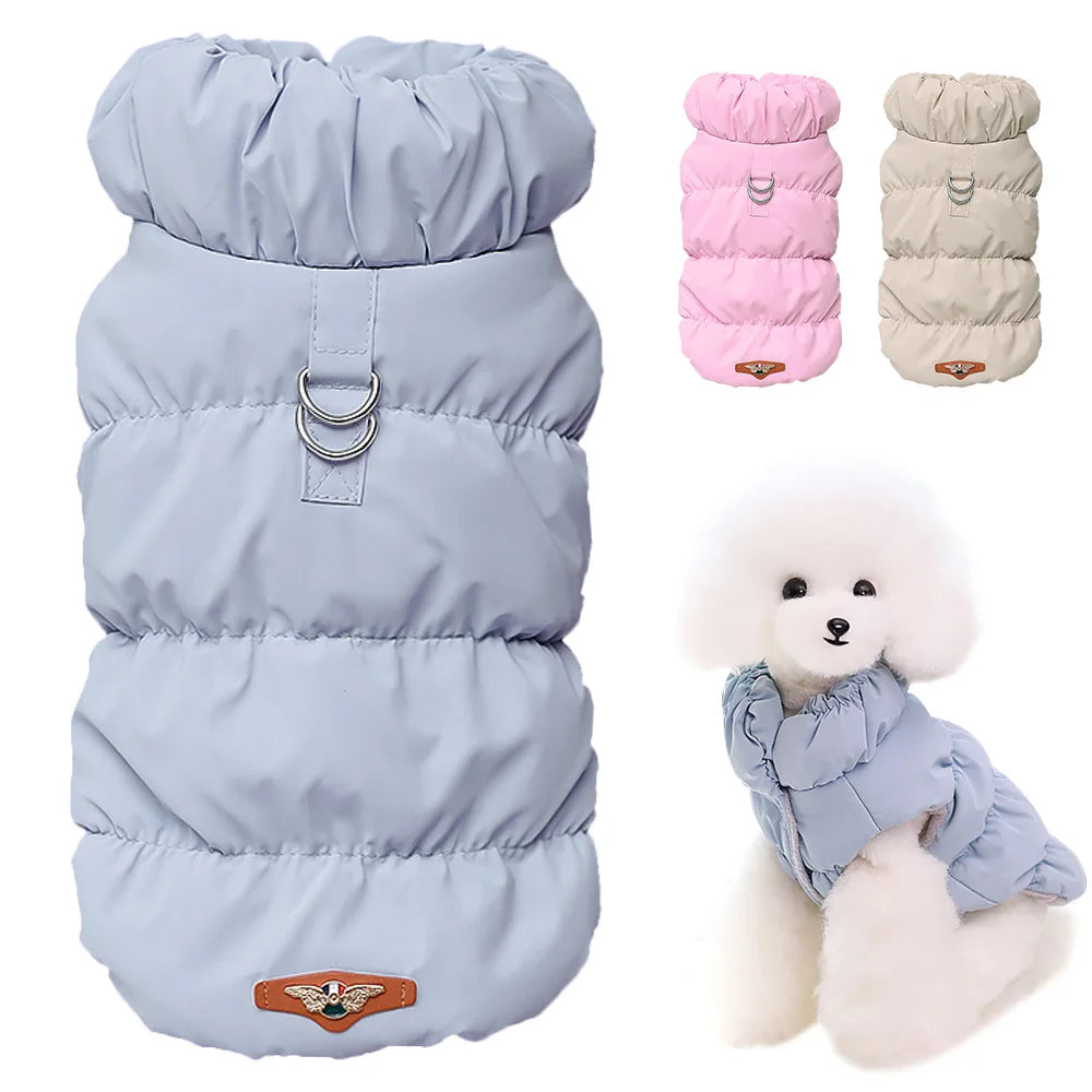Soft Warm Winter Dog Coat Puppy Cat Jacket Padded Vest for Small Medium Dogs Chihuahua French Bulldog Poodle - Pet Outfit