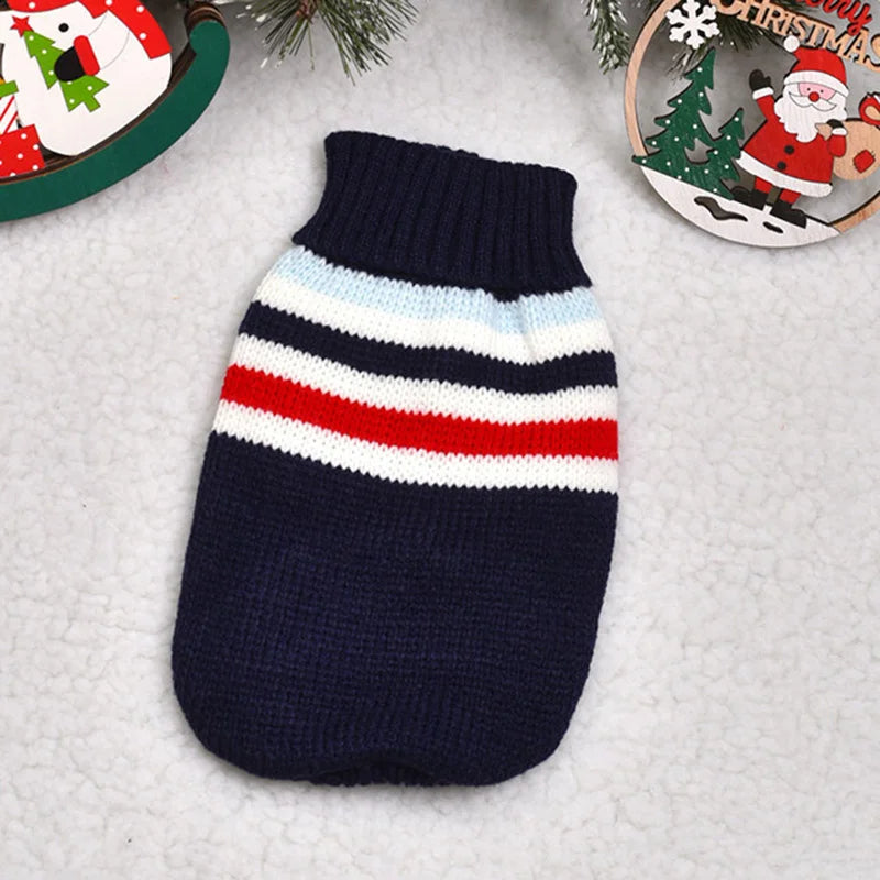 Warm Cute Cat Sweater Costume Winter Pet Clothes Pullover Kitten Sphynx Gatos Mascotas Clothing for Cats Sizes 6-16