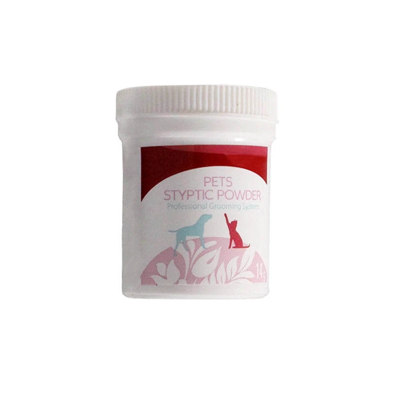 Pet Styptic Powder Blood Stopper for Dogs And Cats Safe Home Hemostatic Aid Traumatic Injuries Pet Care Supplies 14g