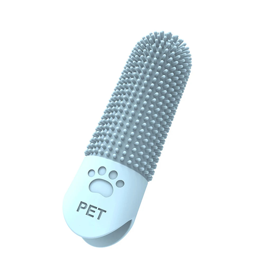 Pet Silicone Teeth Cleaning Fingertips for Cats And Dogs Tartar And Stone Remover Universal Dog Toothbrushes Soft Silicone