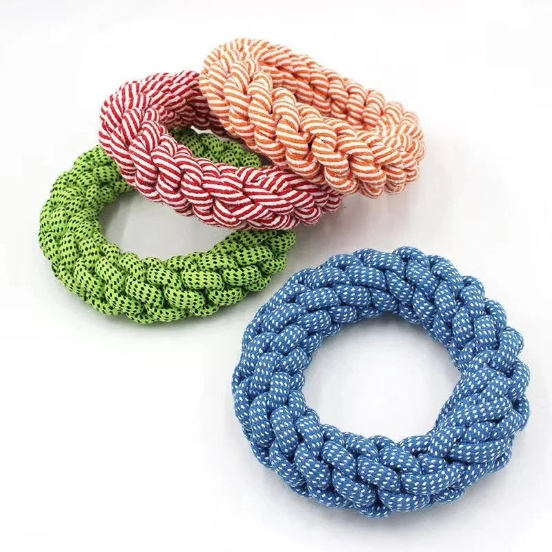 Durable Dog Rope Toys Chew Bite Resistant Linen Chew Toys for Medium to Large Dogs Golden Retriever Pitbull Labrador Supplies