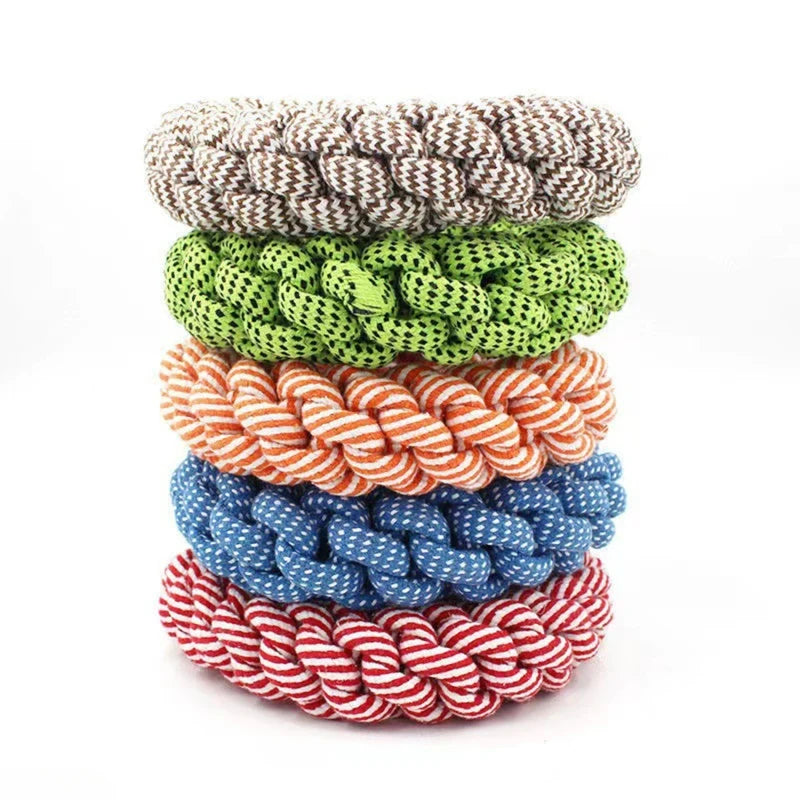 Durable Dog Rope Toys Chew Bite Resistant Linen Chew Toys for Medium to Large Dogs Golden Retriever Pitbull Labrador Supplies