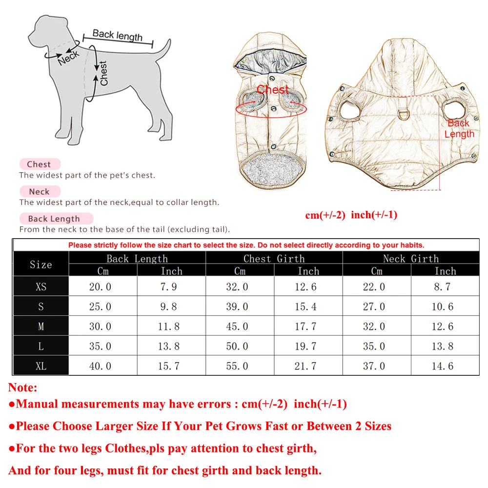 Warm Fleece Dog Hoodie Coat for Small Medium Dogs Winter Thick Cozy Jacket with D-Ring Puppy Parka Costume Striped Polyester Cotton