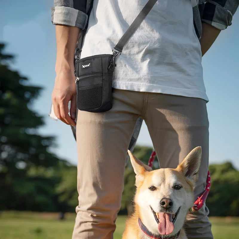 Large Capacity Portable Dog Snack Bag Outdoor Training Waist Bag with Strong Wear Resistance Durable Pet Supplies for Puppies