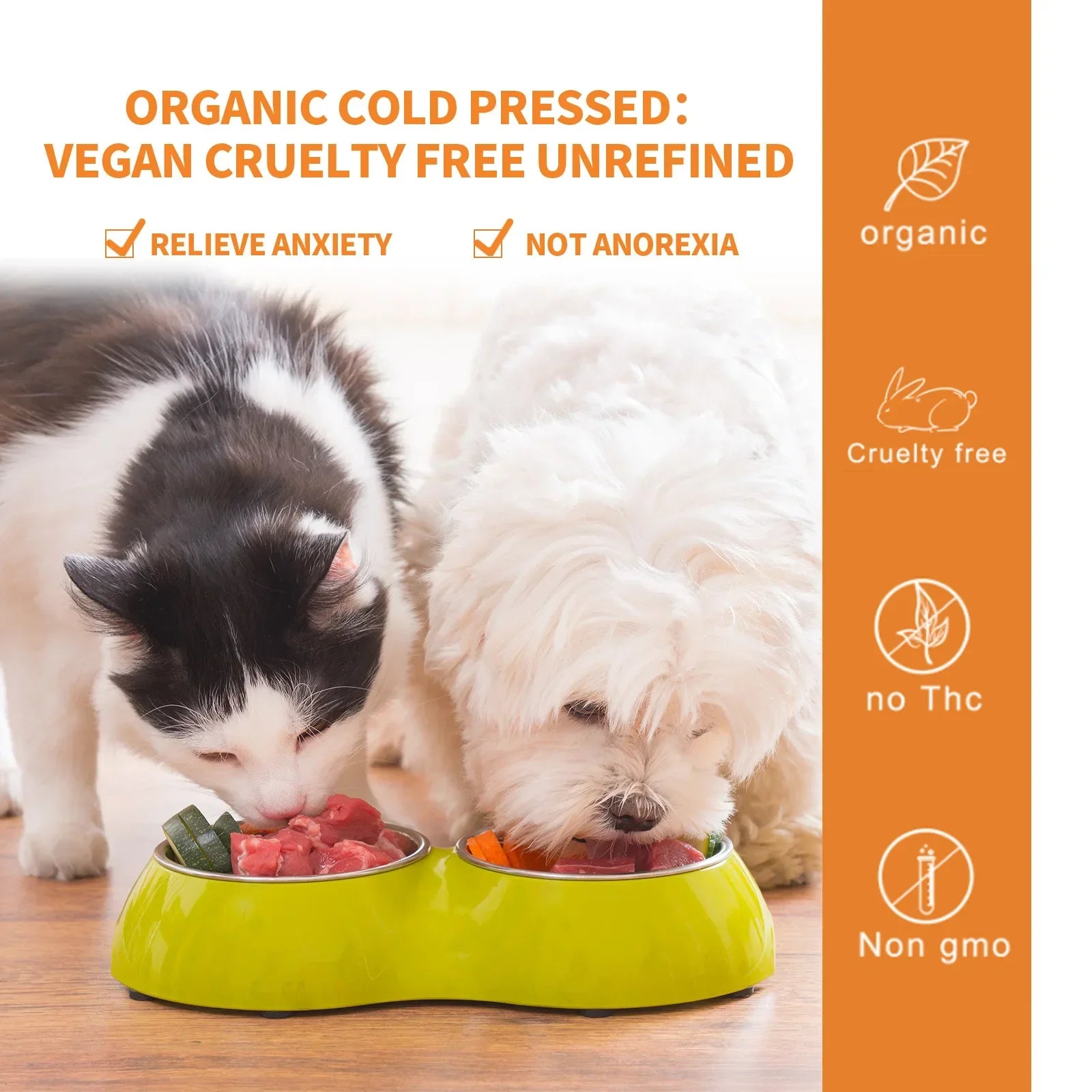 Natural Organic Calming Drops for Pets Anxiety Relief Essential Oil Blend for Dogs And Cats Skin Health Support