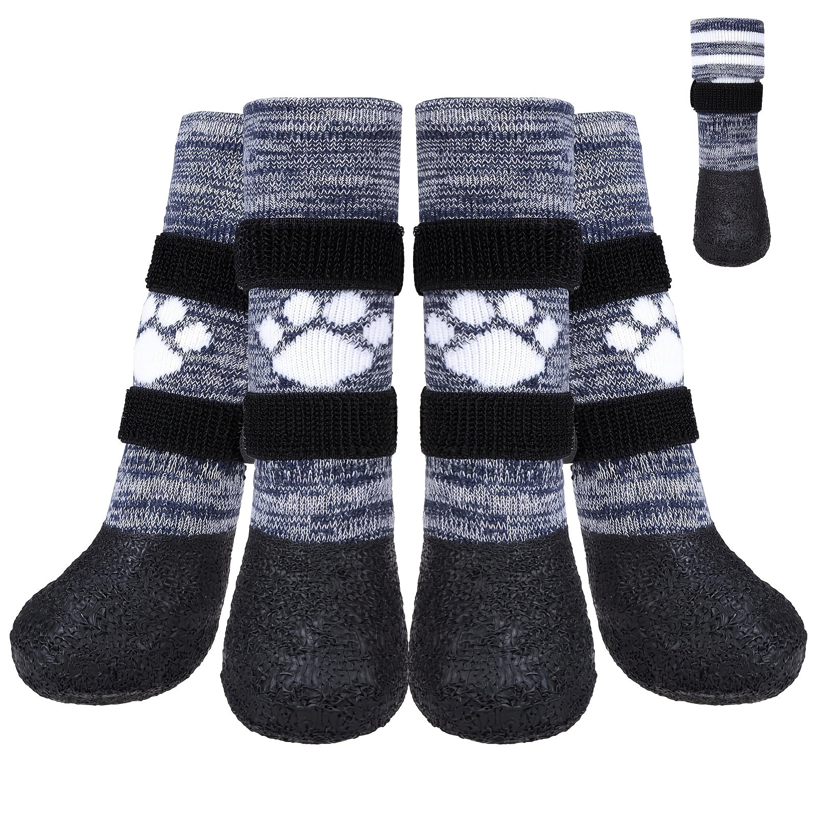 Waterproof Gel Socks for Dogs Non-Slip Paw Protectors Ideal for Hardwood Floors Suitable for Small Medium And Large Breeds